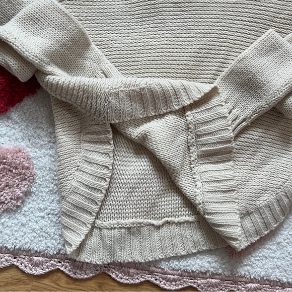 Love Change Women's Cream Crew Neck Knit Sweater - Picture 5 of 6